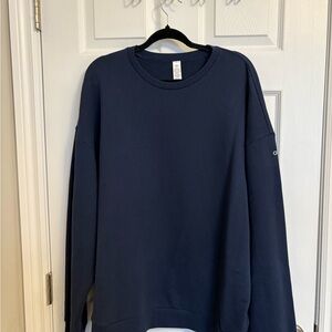 ALO Yoga Women's Navy Sweatshirt